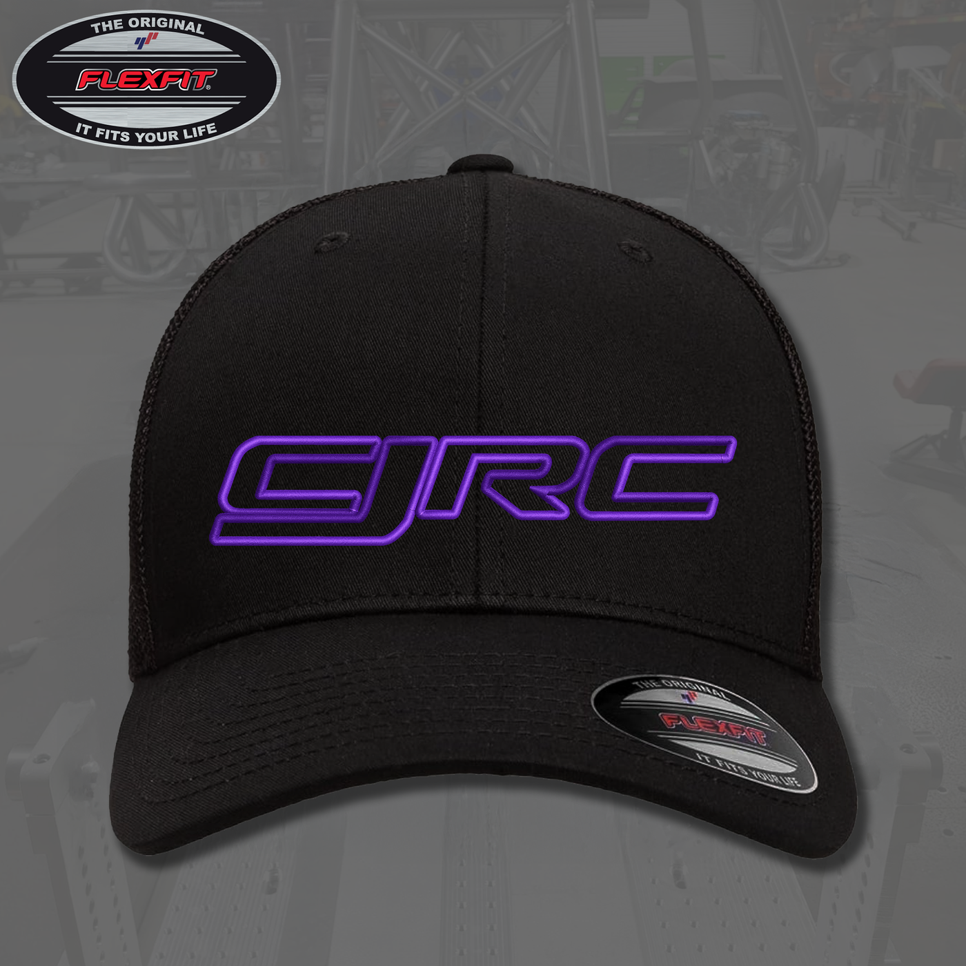 *PRE-ORDER* CJRC Black And Purple Flexfit Hat