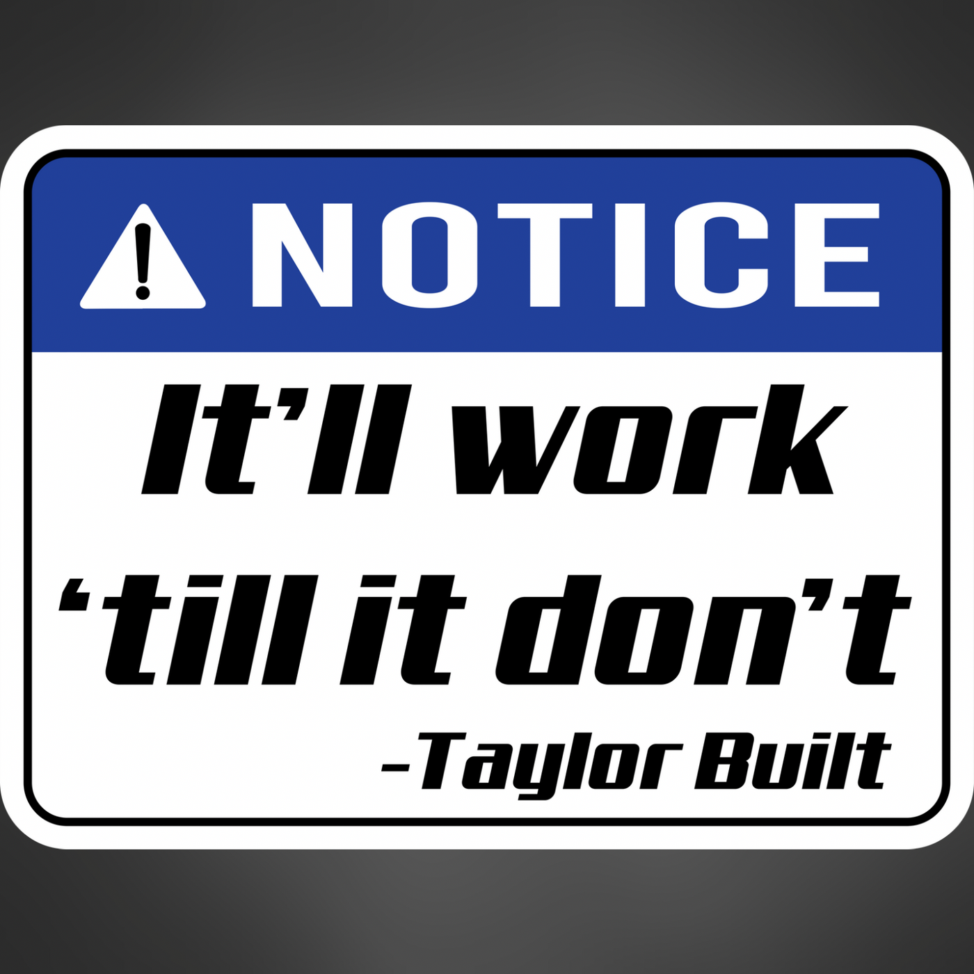 CJRC Taylor Built Sticker