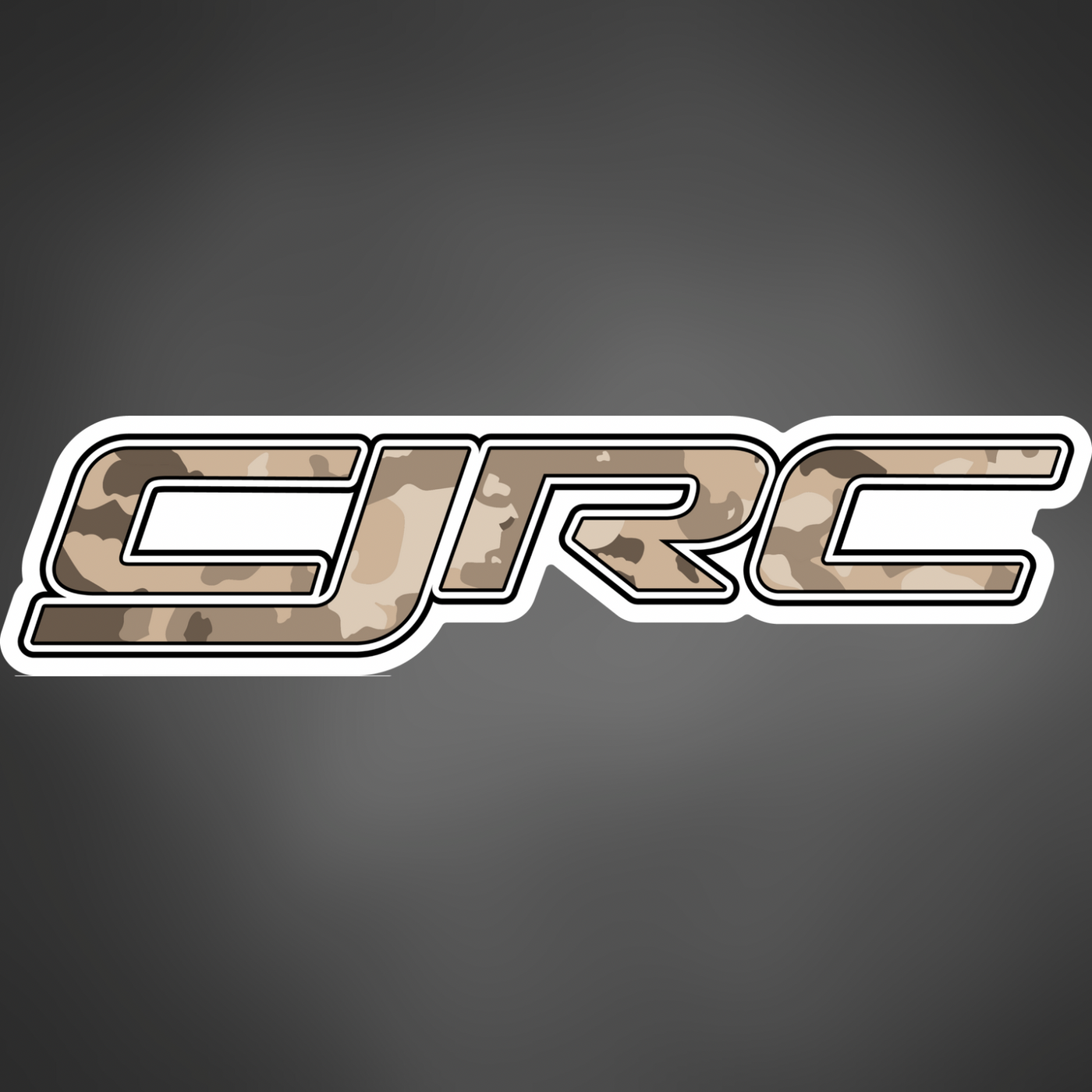 CJRC Camo Logo Sticker