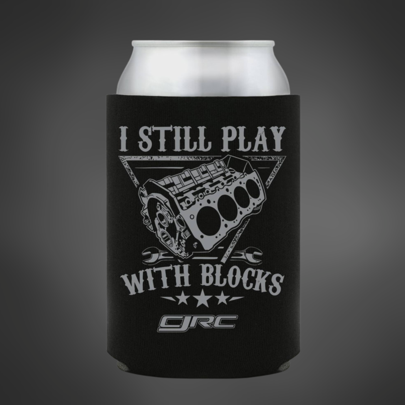 CJRC “Play With Blocks” Can Koozie