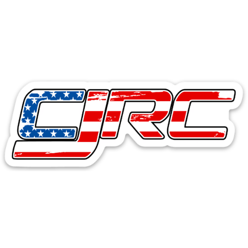 Cj Rokin Logo CJRC Flag sticker – CJ Race Cars