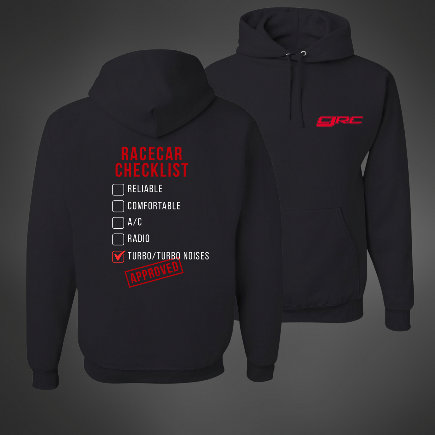 CJRC Racecar Checklist Hoodie