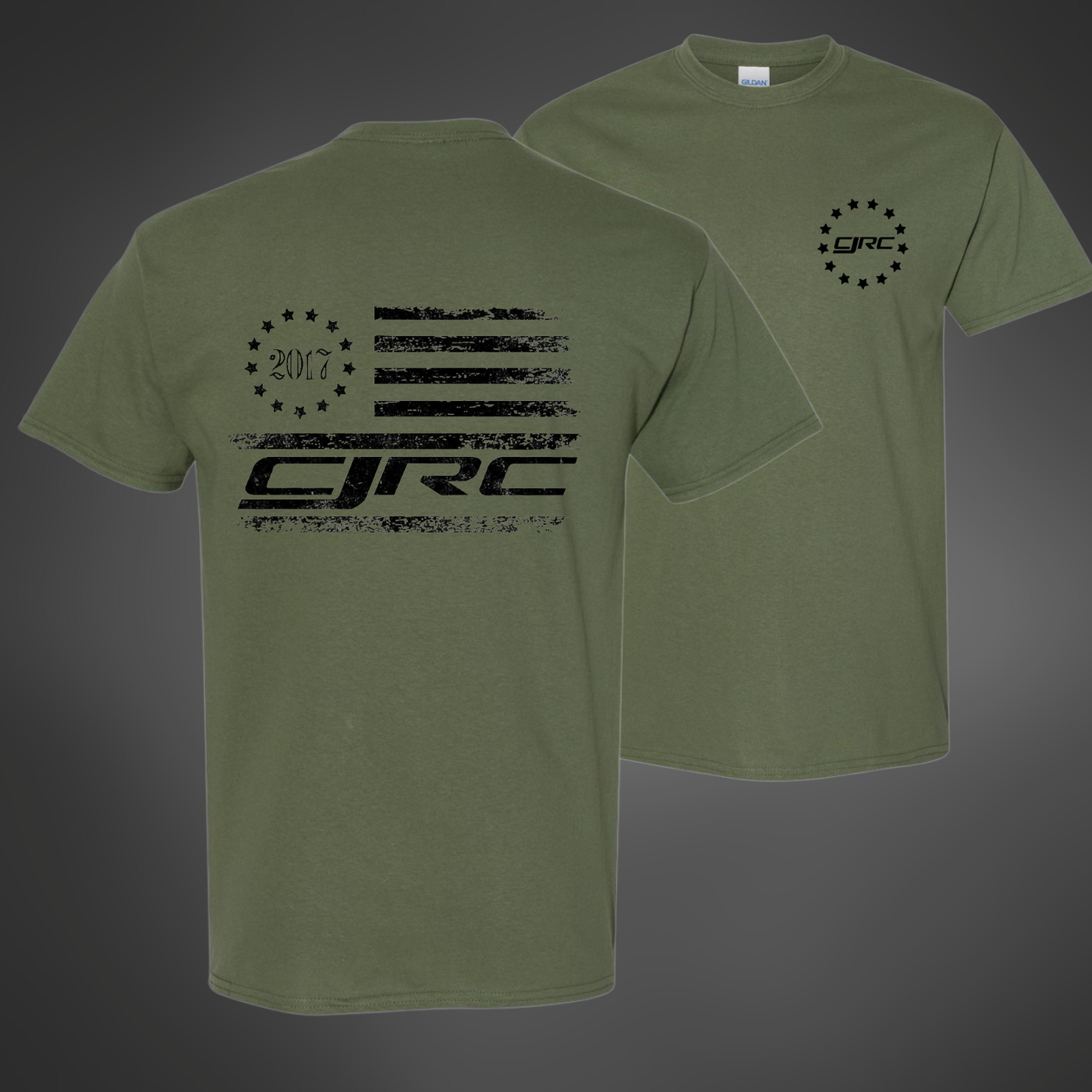 CJRC Stars & Stripes Shirt (Military Green)