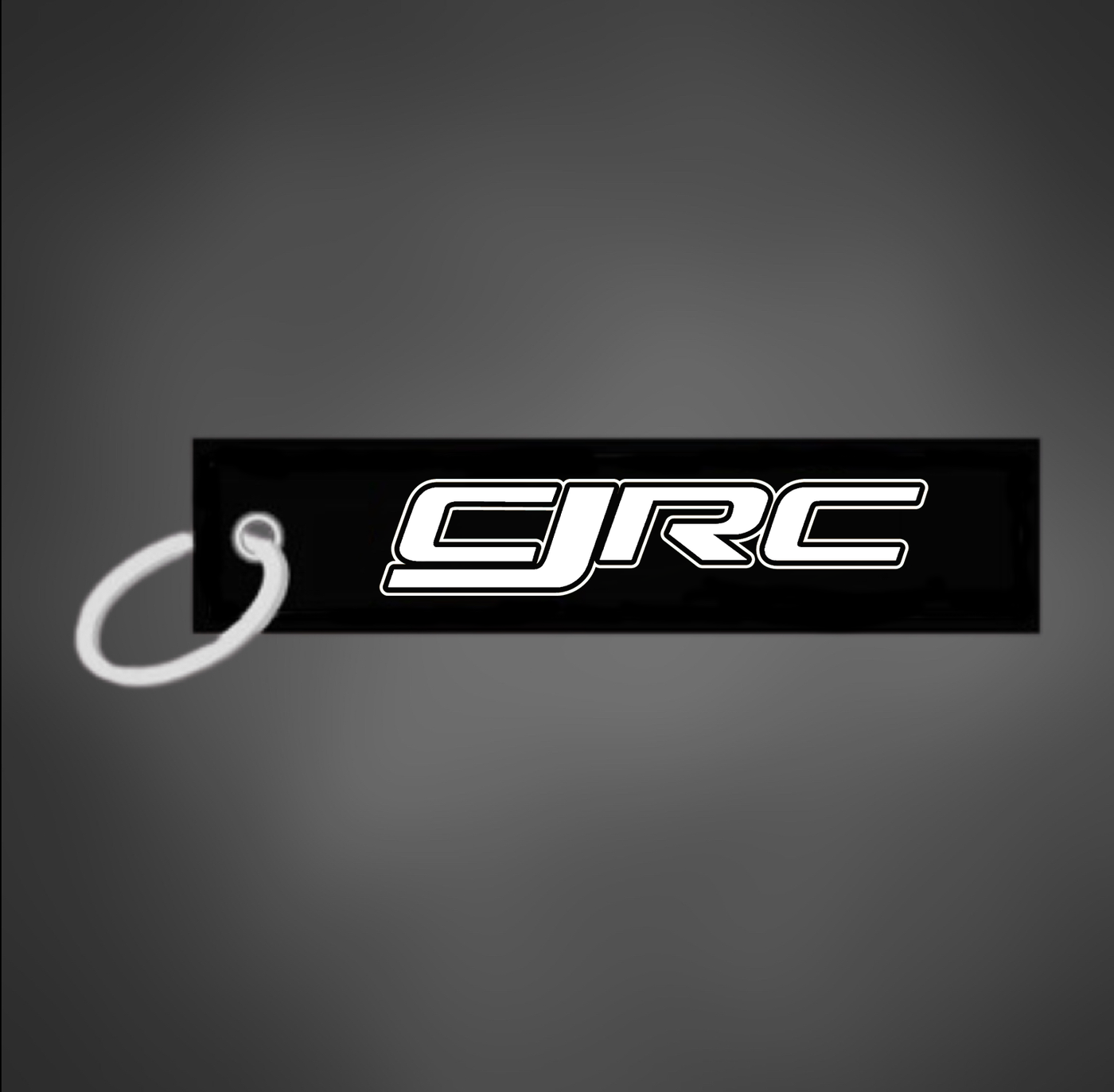 CJRC White Logo Key Chain Tag