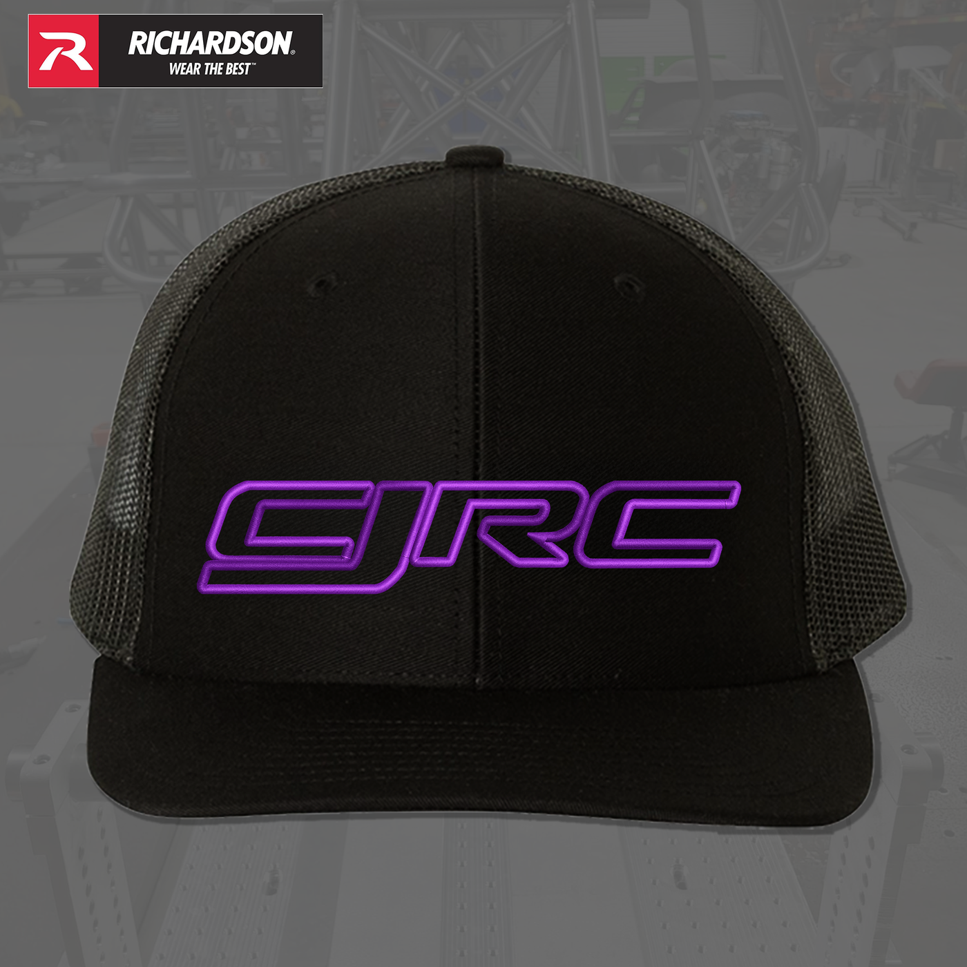 CJRC Black And Purple Snap Back Hat