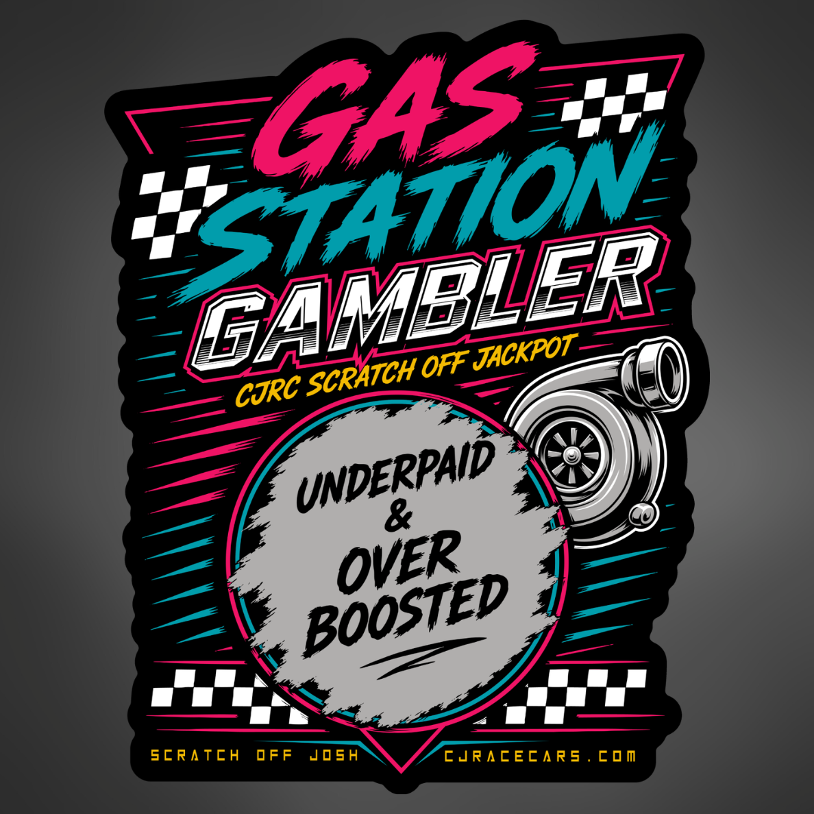 CJRC Gas Station Gambler Sticker – CJ Race Cars